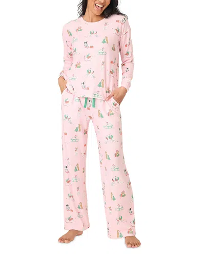Pj Salvage Pawlidays Pajama Set In Pink