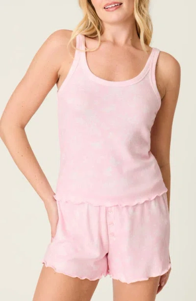 Pj Salvage Peachy Mix & Match Tank Pajamas In Pink