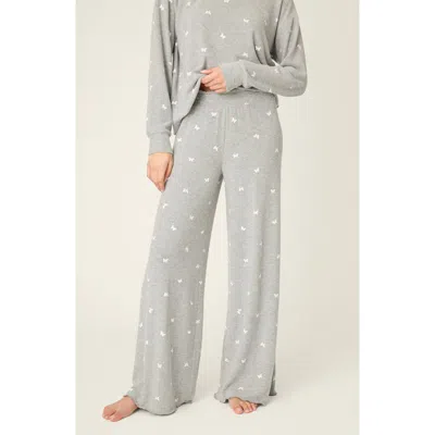 Pj Salvage Peachy Mix Match Butterfly Pajama Pants In Multi