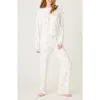 Pj Salvage Peachy Par Jersey Pajamas In White
