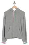 Pj Salvage Peachy Party Hoodie In Gray