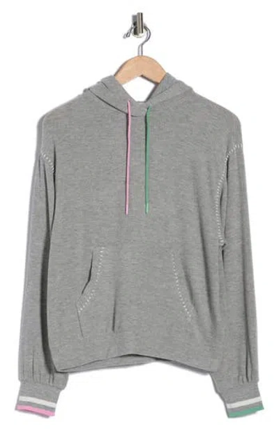 Pj Salvage Peachy Party Hoodie In Gray