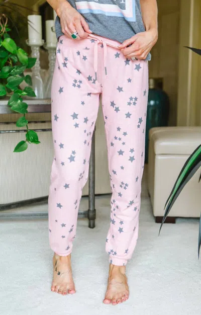 Pj Salvage Peachy Party Pant In Blush In Gold