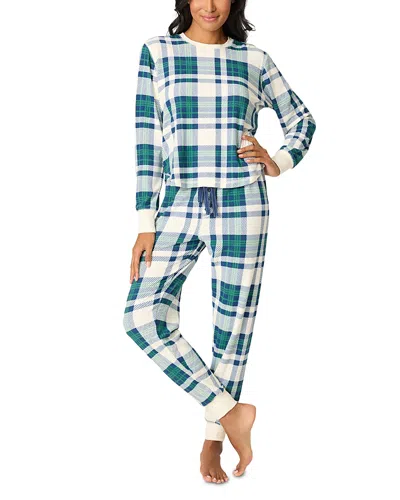 Pj Salvage Pj Savage Cozy Life Velour Pajama Set In Brown