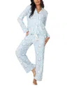 Pj Salvage Pj Savage You Had Me At Shalom Jersey Pajama Set In Blue