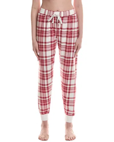 Pj Salvage Plaid Jam Pant In White