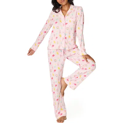 Pj Salvage Playful Print Pajamas In Pink
