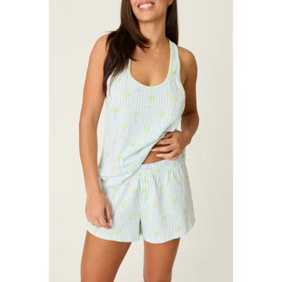 Pj Salvage Playful Print Short Pajamas In Blue