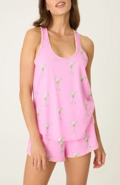 Pj Salvage Playful Print Sleep Tank In Bubblegum