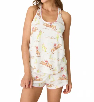 Pj Salvage Playful Prints Western Tank Top In Natural In White