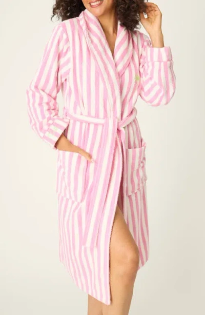 Pj Salvage Playful Terry Robe In Pink