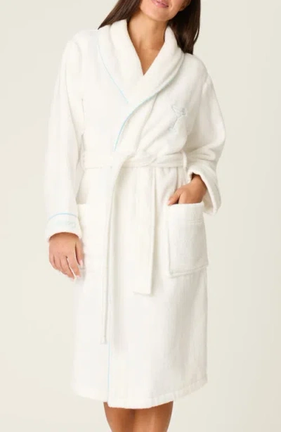 Pj Salvage Playful Terry Robe In White