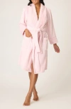 Pj Salvage Plush Brushed Robe In Pink