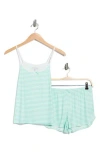 Pj Salvage Pointelle Short Pajamas In Blue