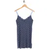Pj Salvage Polka Dot Party Lace Trim Jersey Chemise In Multi