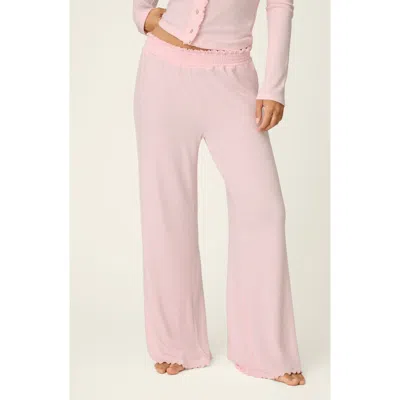 Pj Salvage Pretty Stripes Pajama Pants In Pink