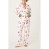 Pj Salvage Print Cotton Flannel Pajamas In Ecru