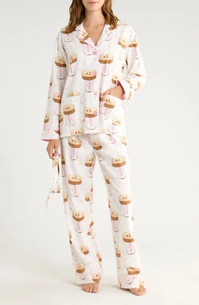Pj Salvage Print Flannel Pajamas In Multi