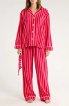 Pj Salvage Print Flannel Pajamas In Pink
