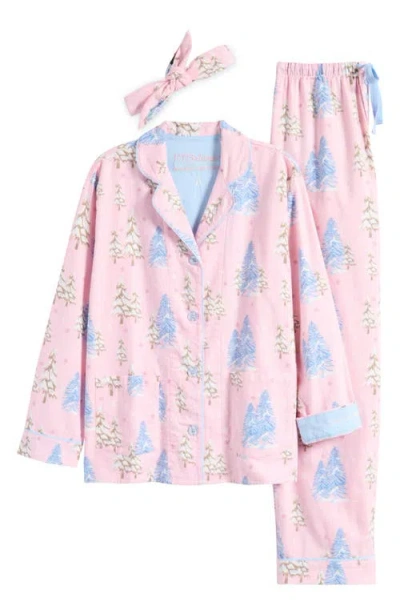 Pj Salvage Print Flannel Pajamas In Pink