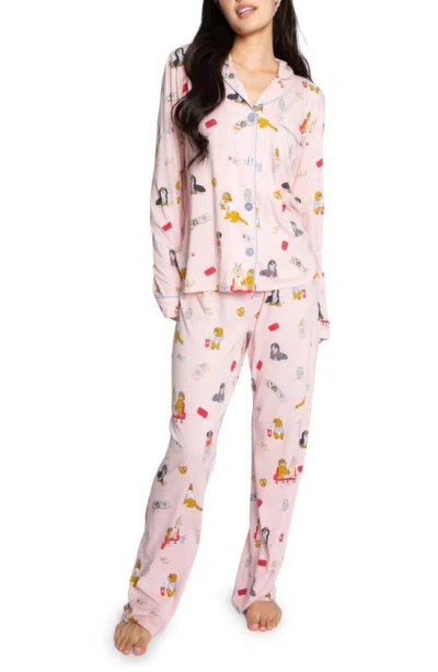 Pj Salvage Print Pyjamas In Pink Tint