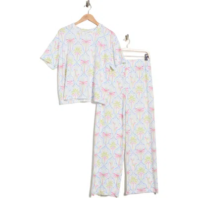 Pj Salvage Print Relaxed Fit Pajamas In White