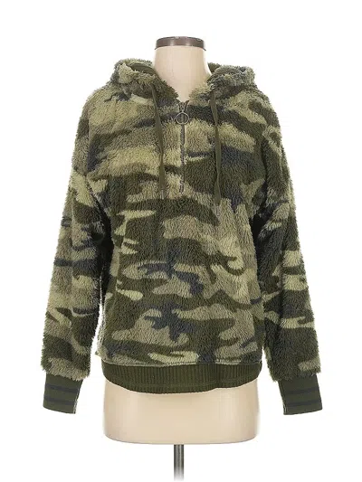 Pre-owned Pj Salvage Pullover Hoodie In Green