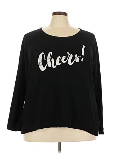 Pre-owned Pj Salvage Pullover Sweater In Black