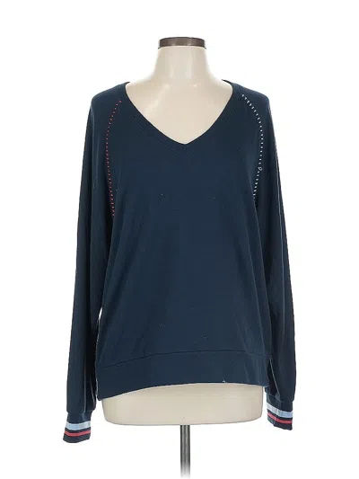 Pre-owned Pj Salvage Pullover Sweater In Blue
