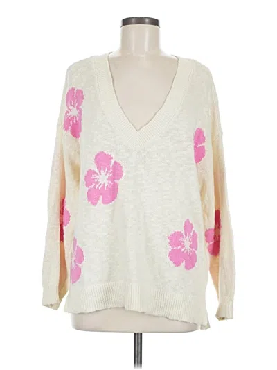 Pre-owned Pj Salvage Pullover Sweater In Ivory