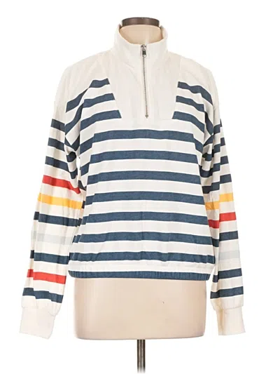 Pre-owned Pj Salvage Pullover Sweater In White