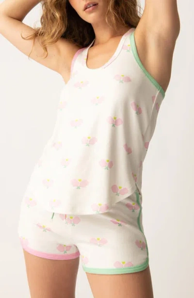 Pj Salvage Racerback Pajama Tank In Ivory