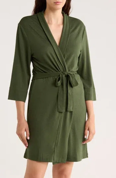 Pj Salvage Reloved Lounge Robe In Green
