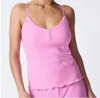 Pj Salvage Live In Color Camisole In Pink Rose In Pink