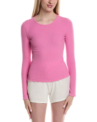 Pj Salvage Reloved Rib Top In Pink