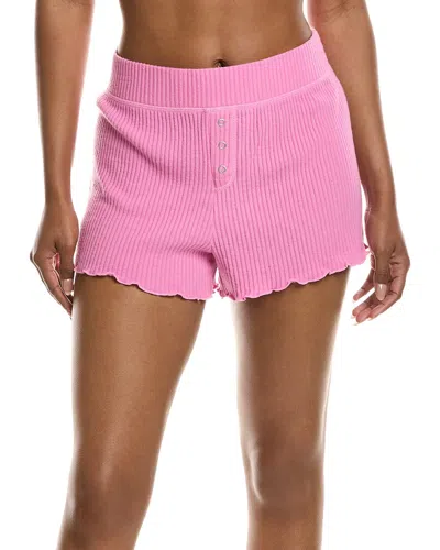 Pj Salvage Ribbed Short In Pink