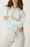 Pj Salvage Roll With It Peachy Jersey Hoodie