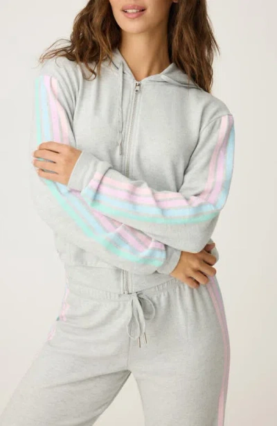Pj Salvage Roll With It Peachy Jersey Hoodie