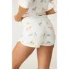 Pj Salvage Roll With It Peachy Jersey Pajama Shorts