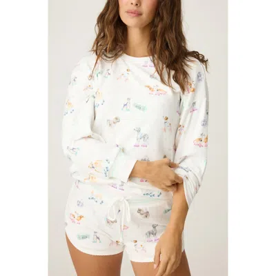 Pj Salvage Roll With It Peachy Jersey Pajama Top