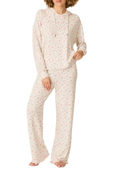 Pj Salvage Romantic Rose 2-piece Pajama Set In Neutral