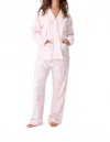 Pj Salvage Rose All Day Flannel Pajama Set In Pink In Pink