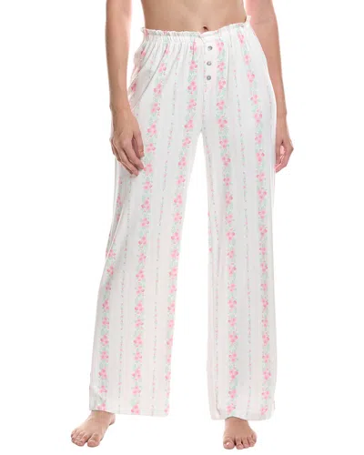 Pj Salvage Roses Are Pink Pant In White
