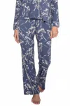 Pj Salvage Run Wild Pajama Pants In Dark Denim In Blue
