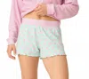 Pj Salvage Secret Garden Lounge Pj Short In Mint In Multi
