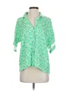 Pj Salvage Short Sleeve Blouse In Green