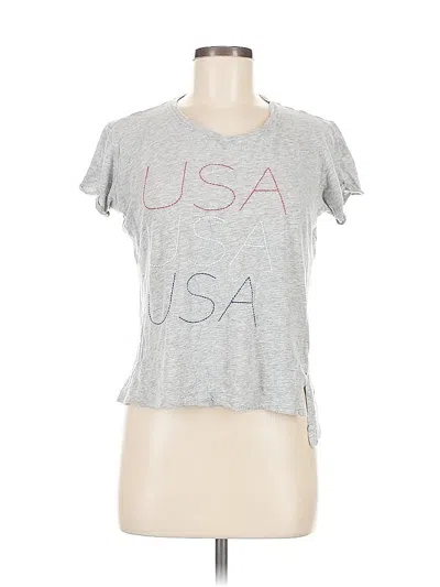 Pre-owned Pj Salvage Short Sleeve T-shirt In Gray