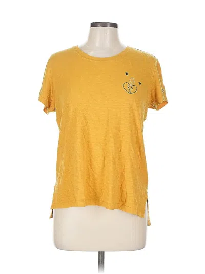 Pre-owned Pj Salvage Short Sleeve T-shirt In Yellow