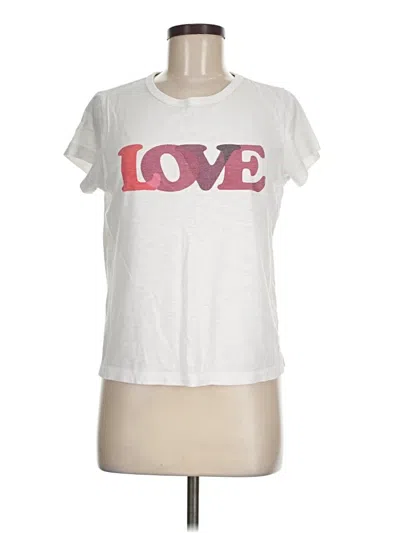 Pre-owned Pj Salvage Short Sleeve T-shirt In Ivory