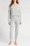 Pj Salvage Sparkle Thermal Ski Set In Heather Grey In H Grey